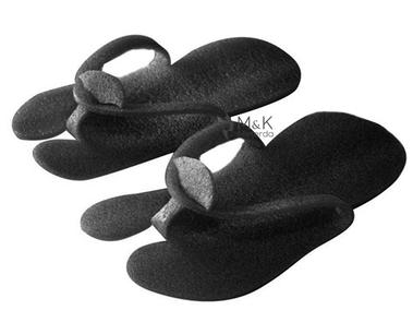 Pedicure Foam Slippers zwart, 10paar