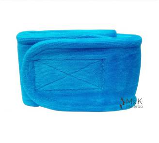 Hoofdband voor cosmetische behandeling van velours Turquoise