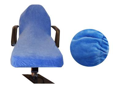 Behandelstoelhoes van velours 210 x 100cm Licht Blauw