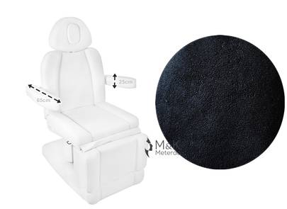Zwart Universele armleuning van badstof Zwart Universele armleuning van badstof