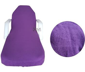 Paars Behandelstoelhoes van badstof 210 x 100cm Paars Behandelstoelhoes van badstof 210 x 100cm